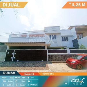 Lu982 Dijual Rumah Luas Siap Huni Akses Mudah di Bukit Dieng Malang