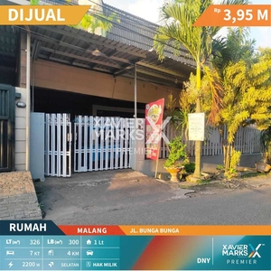 Lu988 Dijual Rumah Luas Terawat di Jl Bunga Bunga Suhat Lowokwaru