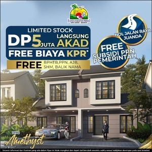 RUMAH DIJUAL 1LANTAI DI RAYA JUANDA 700JTAN DKT SURABAYA