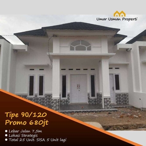 Rumah Dijual di Depan Tvri Air Pacah Padang Tipe 90 Cluster 850Jt