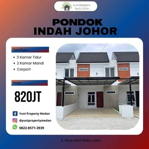 RUMAH KAWASAN STRATEGIS NYAMAN DIPONDOK INDAH JOHOR KOTA MEDAN