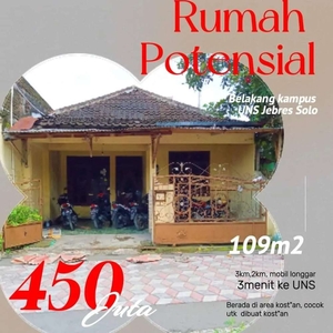 Rumah murah strategis Potensial UNS Surakarta