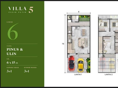 Rumah Villa Pasir Putih Residence PIK 2 Uk 6x15