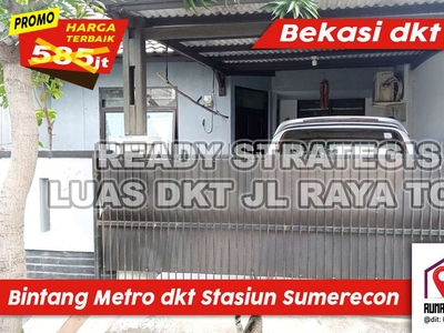 TURUN 80JT CLUSTER STRATGIS LUAS JL LBR DKT STASIUN BEKASI DKT JAKARTA