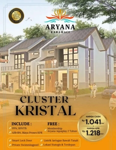 Cluster Kristal Hunian Premium di Aryana Karawaci Promo : Free PPN 11%