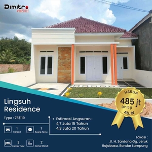 DP MURAH CUMA 15 JT Rumah Tipe 75 Perumahan Lingsuh Residence Rajabas