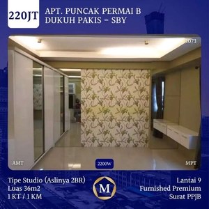 Hanya 220Jt Semifurnish Apartemen Puncak Permai B Dukuhpakis Surabaya