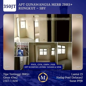 HANYA 350 JT Apartemen 2BRS+ Gunawangsa Merr Rungkut Surabaya