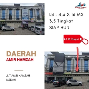 Ruko Lokasi Sangat2 strategis daerah Amir hamzah Medan