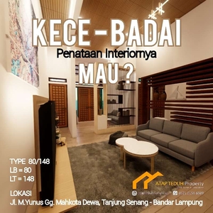 Rumah 3 Kamar Tidur Tanah Luas Tanjung Senang, Bandar Lampung