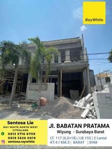 Rumah Baru Babatan Pratama Wiyung Surabaya New Modern 2 Lantai - SHM