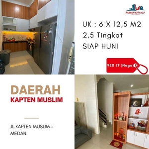Rumah Cantik daerah kapten muslim Medan