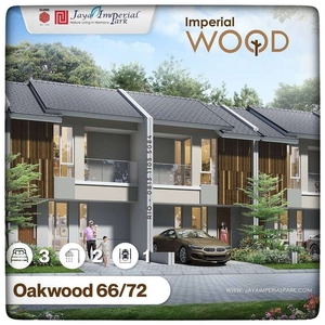 Rumah type Oakwood Terbesar 3 Kamar dan Balkon Imperial Wood
