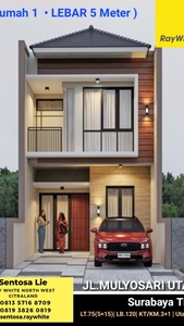 Dijual Rumah Baru Mulyosari Utara - Surabaya Timur - New Modern 2 Lantai - Dekat ITS, Unair, Pakuwon City , Galaxy Mall