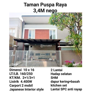 Dijual Rumah Tipe 160/250 3KT 2KM Legalitas SHM Siap Huni - Surabaya Jawa Timur