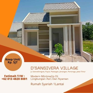 Rumah Syariah Satu Lantai Di Jenangan Ponorogo