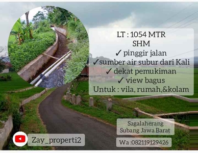 Tanah Dijual Daerah Sagalaherang Subang Jawa Barat