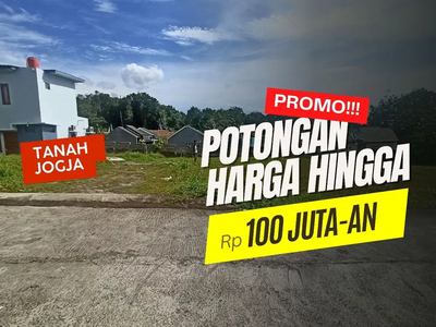 6 Menit UMY; Tanah Dijual Jogja Dekat Exit Tol, Siap Ajb