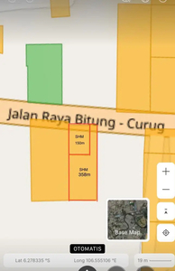 Di jual Tanah dan bangunan di JL Raya curug - Bitung Tangerang