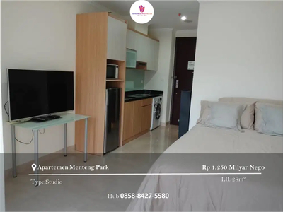 Dijual Apartement Menteng Park Type Studio Furnished PPJB