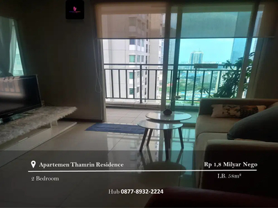 Dijual Apartement Thamrin Residence High Floor 2BR Full Furnished