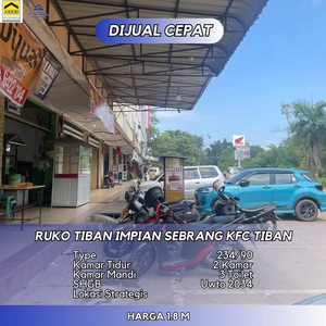 Dijual Ruko Tiban Impian Sebrang KFC Tiban
