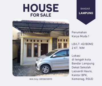 Dijual Rumah Minimalis di tengah kota Bandar Lampung