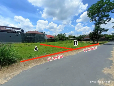 Dijual Tanah Kavling Strategis View Sawah Gn Merapi Area Jakal