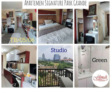 Disewakan Murah Apartemen Signature Park Grande Studio Lt.5
