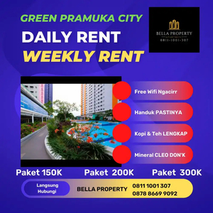 HARIAN Transit Sewa Apartemen Green Pramuka City Jakarta Pusat