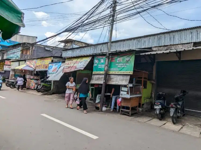 Jual Bangunan 4 Kios dan Kost 6 Kamar - Pinggir Jalan Pasar Ciplak