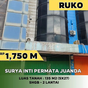 Jual/Sewa Ruko 3 Lantai Surya Inti Permata Juanda Sedati Sidoarjo