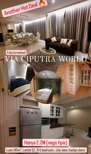 Murah Langka Apartemen CW Tower Via Luas Full Furnished