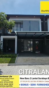Dijual MURAH New FURNISH Rumah Woodland Citraland Surabaya Barat