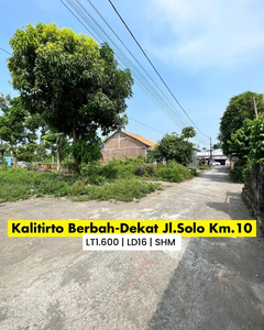 Pekarangan Ideal Kalitirto Berbah Dekat Jl.Yogyakarta - Solo Km.10,5