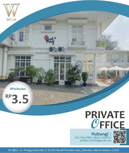 PRIVATE OFFICE Disewakan ruangan kantor fully furnished, Pondok Labu