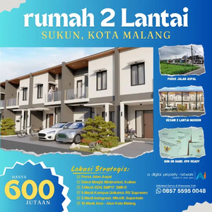 PROMO RUMAH MURAH 2 LANTAI SUKUN KOTA MALANG