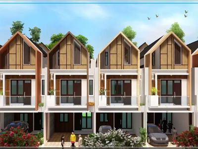 Rumah Baru 3 Lantai Design Modern Minimalis dekat Kampus UI Depok