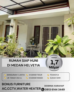 RUMAH DI MEDAN HELVETIA SIAP HUNI CANTIK