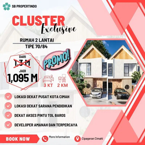 Rumah Exlcusive Tengah Kota Cimahi Diskon 2 Ratus Juta