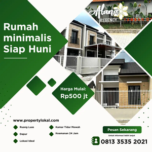 Rumah Konsep Minimalis ALANA TAMBAK OSO NUP 5juta (Refund)