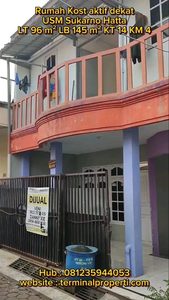 Rumah Kost Aktif 2 lantai Dkt Kampus USM Raya Sukarno Hatta Tlogosari