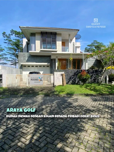 Rumah Mewah Plus Kolam Renang di Cluster Araya Golf Malang