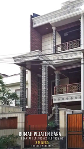 Rumah Minimalist Modern 3 Lantai Area Pejaten Siap Huni