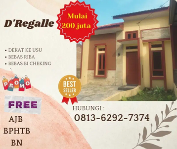 rumah murah mewah di Medan dekat ke USU sangat best seller