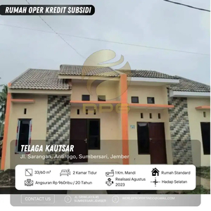 Rumah oper kredit perum telaga kausar murah