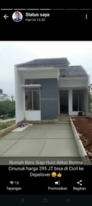 Rumah siap huni dalam cluster