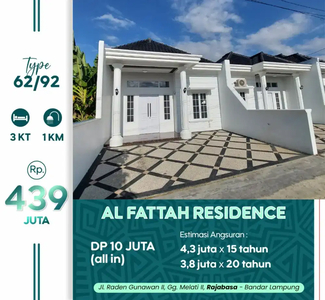 Rumah siap huni dp 10jt Pramuka bandar lampung