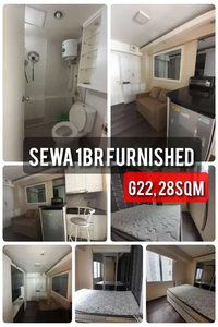 Sewa 1BR furnished apartemen Bassura city tower Geranium