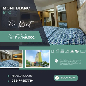 Sewa Apartemen Harian Bulanan Mont Blanc BTC Bekasi